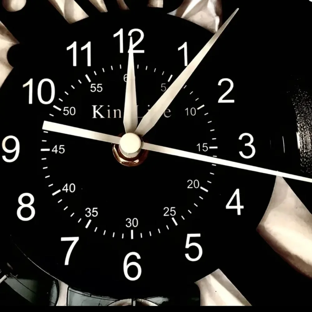 New vinyl guitar vinyl record wall clock